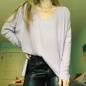 Lilac Waffle Long Sleeve